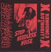 AGATHOCLES / RENOUNCE AUTHORITY - split 7'' - limited 200 RED Cover