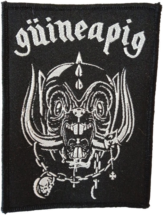 GUINEAPIG - Skull - woven Patch