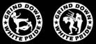 GRIND DOWN WHITE PRIDE - Printed Patch