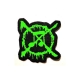 ANTI-MUSIC - Shaped PATCH (NEON GREEN)