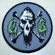 CUNTGRINDER - CG-Logo grey - woven Patch