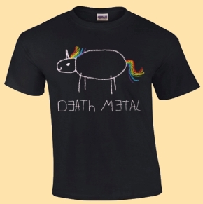 DEATH METAL UNICORN - T-Shirt